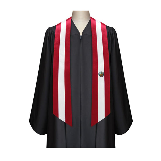 Peru International Graduation Stole/Sash Study Abroad Graduate by Wholesale Grad Supply