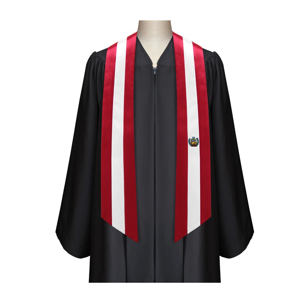 Peru International Graduation Stole/Sash Study Abroad Graduate by Wholesale Grad Supply