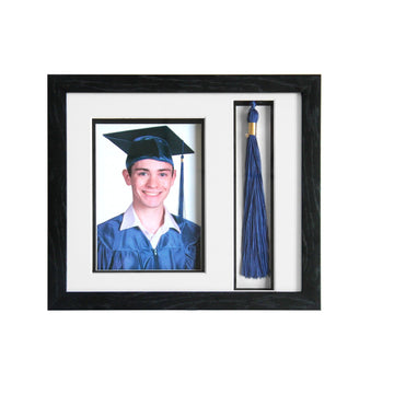 Picture Frame and Tassel Holder 11.2"x10" with Shatter-Resistant Glass by Wholesale Grad Supply