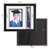 Picture Frame and Tassel Holder 11.2"x10" with Shatter-Resistant Glass by Wholesale Grad Supply