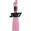 Pink Graduation Tassel with Black Bling Charm by Wholesale Grad Supply