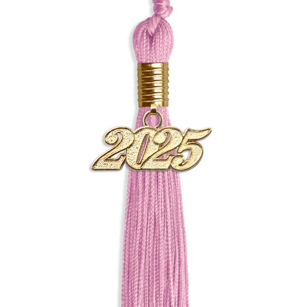 Pink Graduation Tassel with Gold Bling Charm by Wholesale Grad Supply