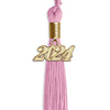 Pink Graduation Tassel with Gold Bling Charm by Wholesale Grad Supply