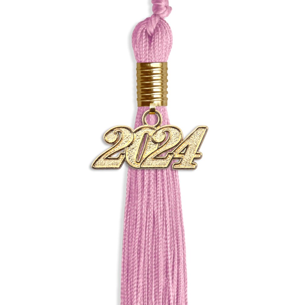 Pink Graduation Tassel with Gold Bling Charm by Wholesale Grad Supply