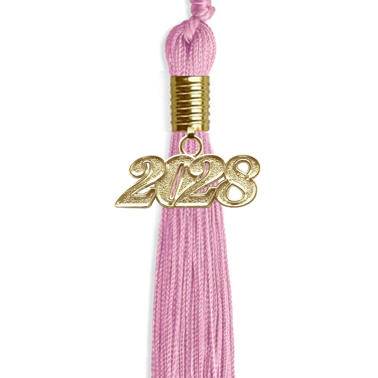 Pink Graduation Tassel with Gold Bling Charm by Wholesale Grad Supply
