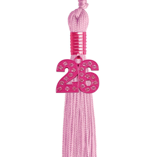 Pink Graduation Tassel with Pink Bling Charm by Wholesale Grad Supply