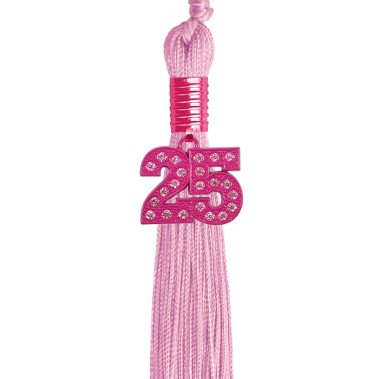 Pink Graduation Tassel with Pink Bling Charm by Wholesale Grad Supply