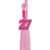 Pink Graduation Tassel with Pink Bling Charm by Wholesale Grad Supply