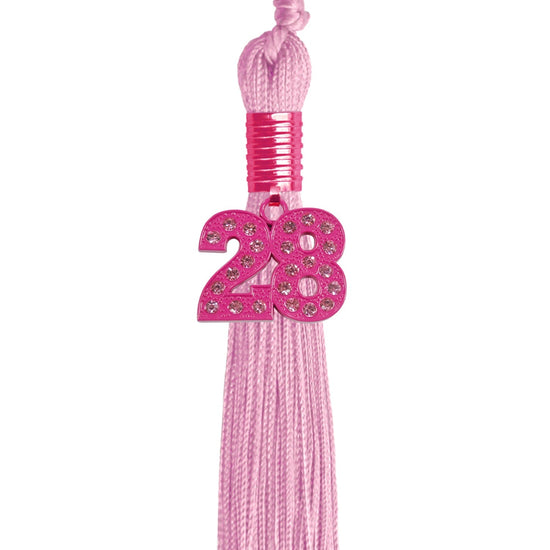 Pink Graduation Tassel with Pink Bling Charm by Wholesale Grad Supply
