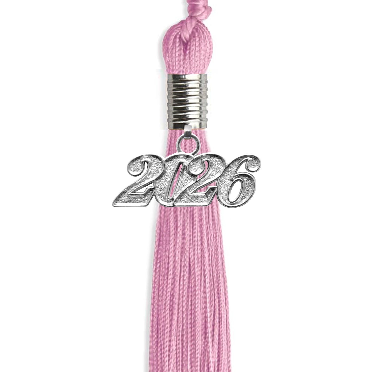 Pink Graduation Tassel with Silver Bling Charm by Wholesale Grad Supply