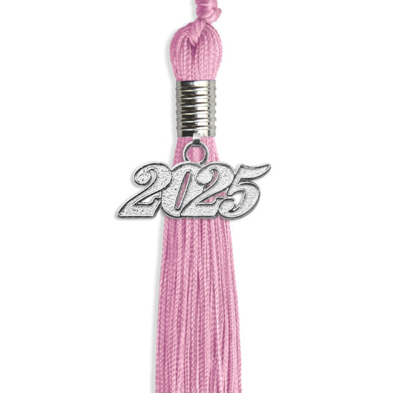 Pink Graduation Tassel with Silver Bling Charm by Wholesale Grad Supply