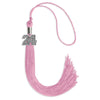 Pink Graduation Tassel with Silver Bling Charm by Wholesale Grad Supply