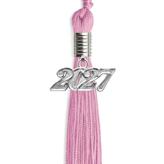 Pink Graduation Tassel with Silver Bling Charm by Wholesale Grad Supply