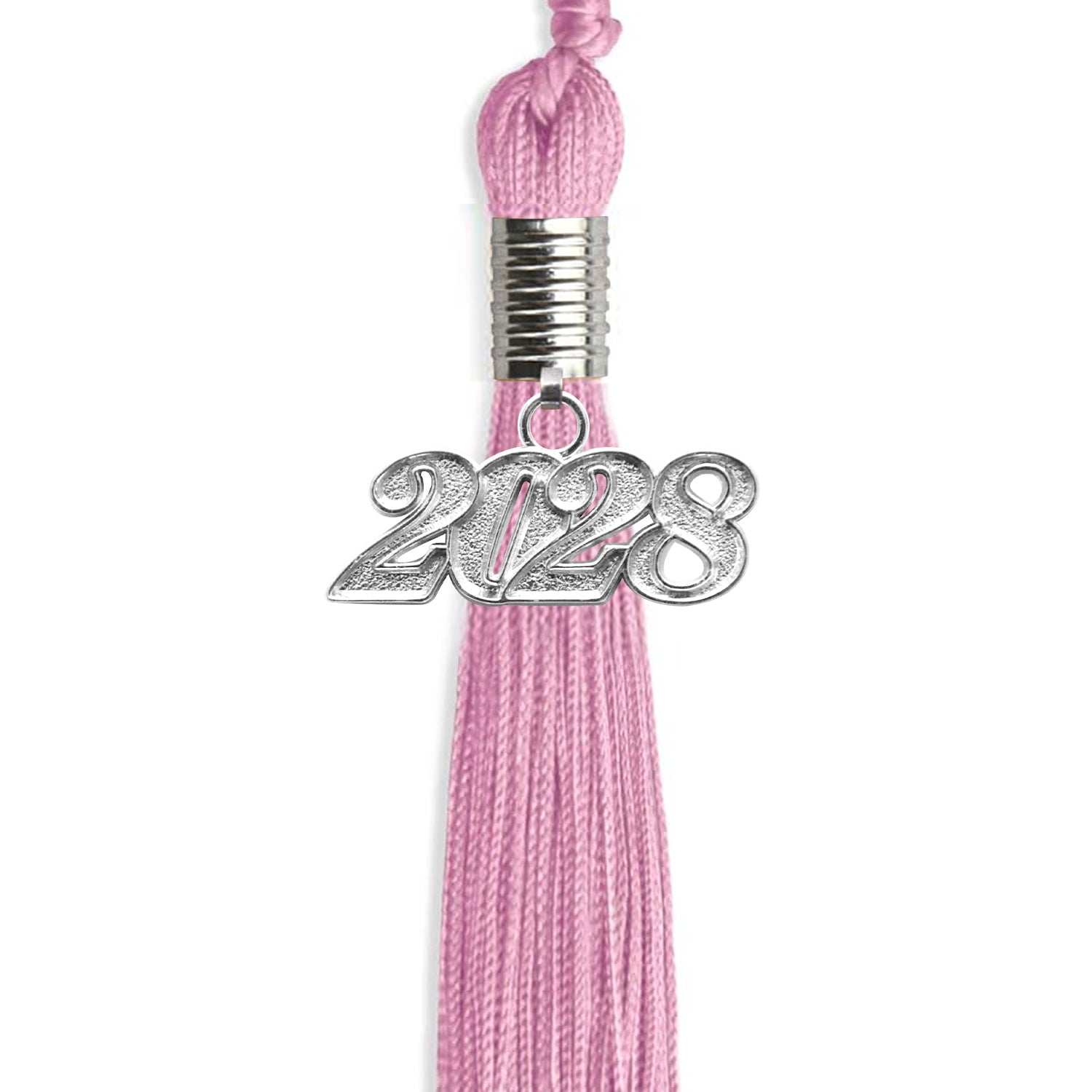 Pink Graduation Tassel with Silver Bling Charm by Wholesale Grad Supply
