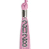 Pink Graduation Tassel with Silver Stacked Date Drop by Wholesale Grad Supply