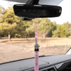 Pink Tassel with Photo Frame Charm and Stacked Date Drop by Wholesale Grad Supply