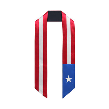 Puerto Rico International Graduation Stole/Sash Study Abroad Graduate by Wholesale Grad Supply