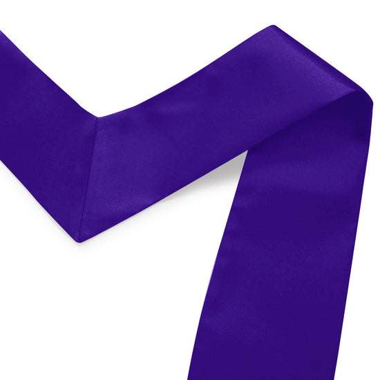 Purple Class of 2025 Graduation Stole/Sash with Classic Tips by Wholesale Grad Supply