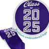 Purple Class of 2025 Graduation Stole/Sash with Classic Tips by Wholesale Grad Supply