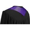 Purple Graduation Stole by Wholesale Grad Supply