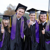 Purple Graduation Stole by Wholesale Grad Supply