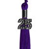 Purple Graduation Tassel with Black Bling Charm by Wholesale Grad Supply
