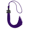 Purple Graduation Tassel with Black Bling Charm by Wholesale Grad Supply