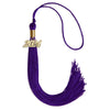 Purple Graduation Tassel with Gold Bling Charm by Wholesale Grad Supply
