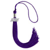Purple Graduation Tassel with Silver Bling Charm by Wholesale Grad Supply