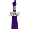 Purple Graduation Tassel with Silver Bling Charm by Wholesale Grad Supply