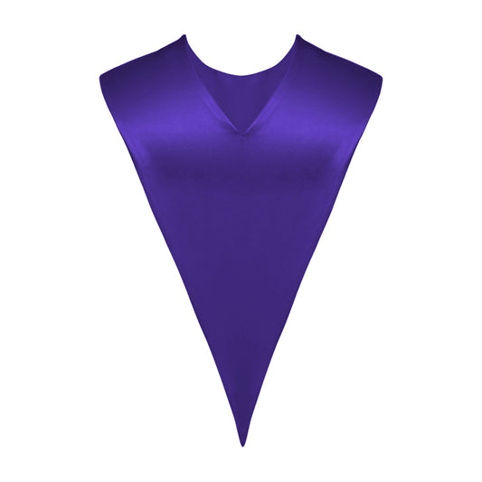 Purple Graduation V-Stole by Wholesale Grad Supply