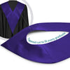 Purple Graduation V-Stole by Wholesale Grad Supply