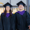 Purple Graduation V-Stole by Wholesale Grad Supply