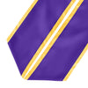 Purple/Gold Plain Graduation Stole with Trim Color & Angled End by Wholesale Grad Supply