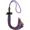 Rainbow Graduation Tassel with Black Bling Charm by Wholesale Grad Supply