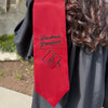 Red Business Graduate Stole/Sash with Classic Tips by Wholesale Grad Supply