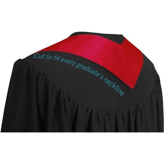 Red Class of 2024 Graduation Stole/Sash with Classic Tips by Wholesale Grad Supply