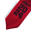 Red Class of 2024 Graduation Stole/Sash with Classic Tips by Wholesale Grad Supply