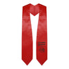 Red Education Graduate Stole/Sash with Classic Tips by Wholesale Grad Supply