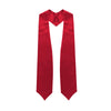 Red Graduation Stole by Wholesale Grad Supply