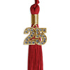 Red Graduation Tassel with Gold Bling Charm by Wholesale Grad Supply