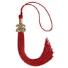 Red Graduation Tassel with Gold Bling Charm by Wholesale Grad Supply