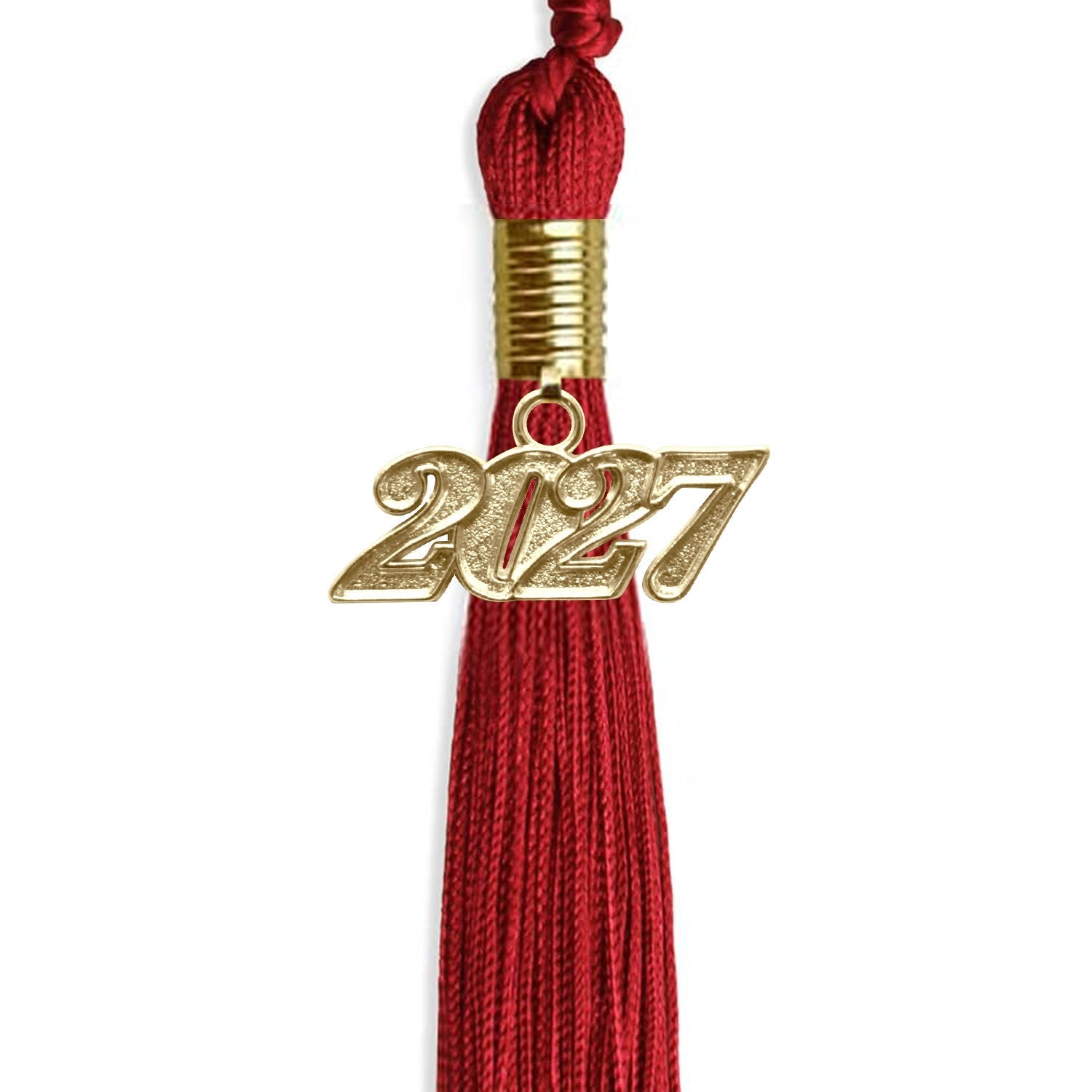 Red Graduation Tassel with Gold Bling Charm by Wholesale Grad Supply