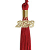 Red Graduation Tassel with Gold Bling Charm by Wholesale Grad Supply
