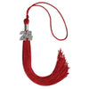Red Graduation Tassel with Silver Bling Charm by Wholesale Grad Supply