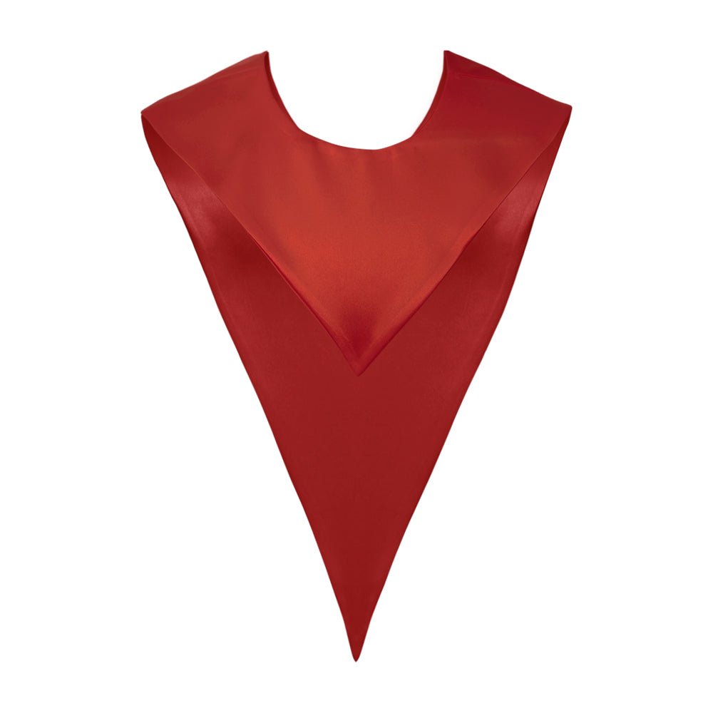 Red Graduation V-Stole by Wholesale Grad Supply