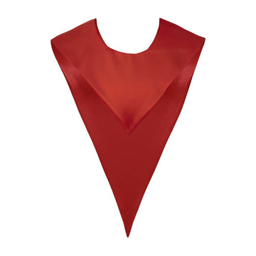 Red Graduation V-Stole by Wholesale Grad Supply