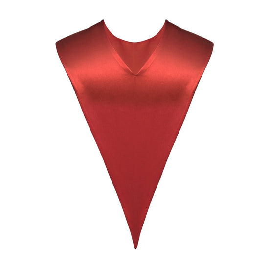 Red Graduation V-Stole by Wholesale Grad Supply