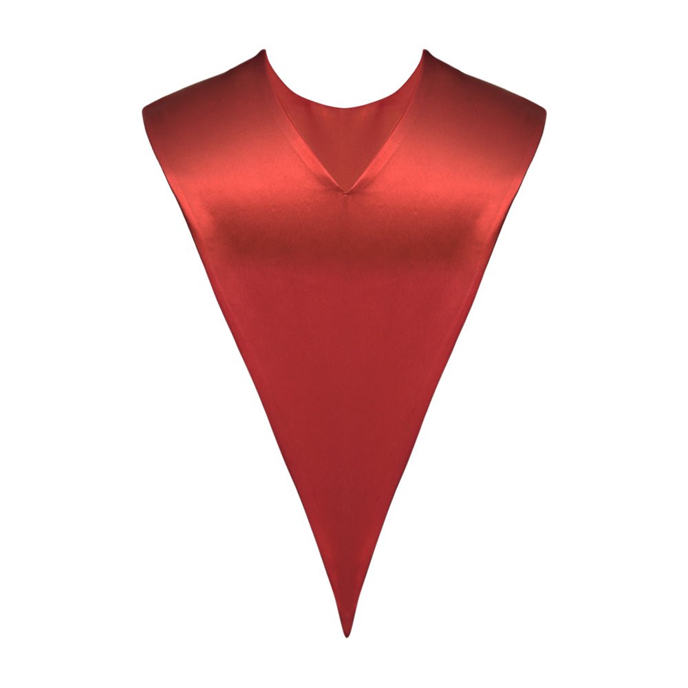 Red Graduation V-Stole by Wholesale Grad Supply