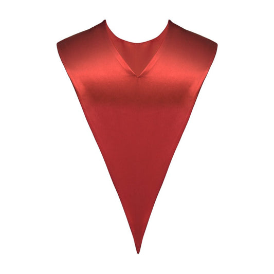 Red Graduation V-Stole by Wholesale Grad Supply
